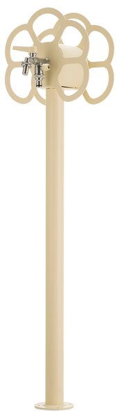 Fontana da Giardino con Rubinetto e Portatubo Integrato Belfer 42/SRF Avorio