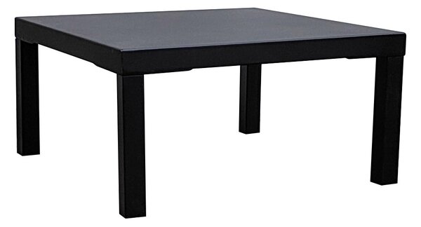 Tavolino da Giardino 60x60xH30 cm in Metallo Modas Nero