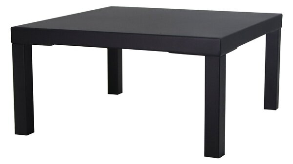 Tavolino da Giardino 80x60xH30 cm in Metallo Modas Nero