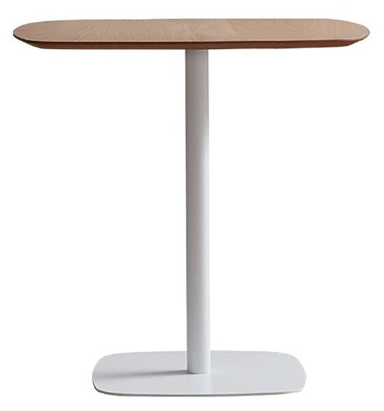 Tavolino da Giardino 37x47xH101 cm in Metallo Barry Top Finitura Rovere