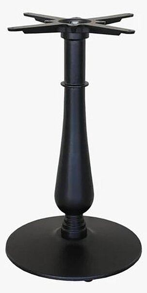 Base per Tavolo da Giardino H72 cm in Ghisa Abby Nero