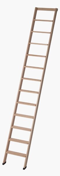 Scala Appoggio in Legno 12 Gradini H300 cm Naturale