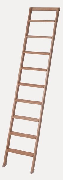 Scala Appoggio in Legno 9 Gradini H225 cm Naturale
