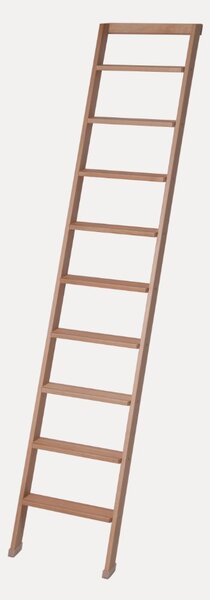 Scala Appoggio in Legno 9 Gradini H225 cm Naturale