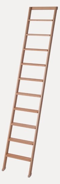 Scala Appoggio in Legno 10 Gradini H250 cm Naturale