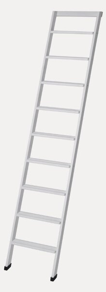 Scala Appoggio in Legno 9 Gradini H225 cm Laccato Bianco