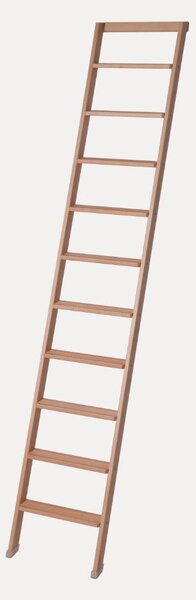 Scala Appoggio in Legno 10 Gradini H250 cm Naturale