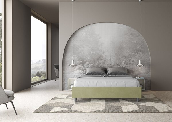 Letto Matrimoniale Sommier 160x190 cm Senza Rete Azelia Tè Verde