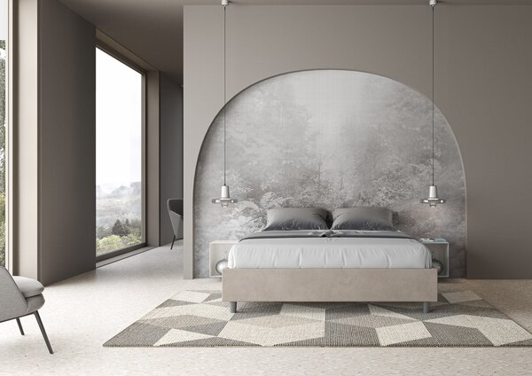 Letto Matrimoniale Sommier 160x190 cm Senza Rete Azelia Sabbia