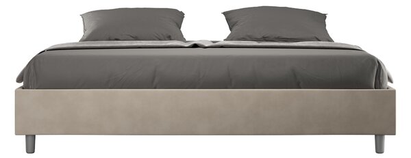 Letto Matrimoniale Extra Large Sommier 190x190 cm Senza Rete Azelia Sabbia