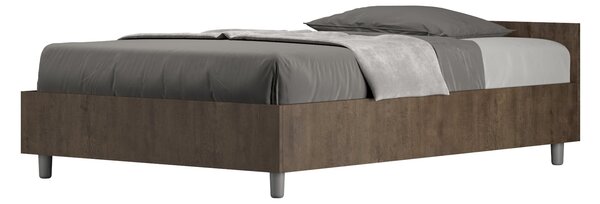 Letto 1 Piazza e Mezzo 120x190 cm Senza Rete Nuamo Noce
