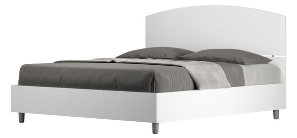 Letto Matrimoniale 160x190 cm Senza Rete Dora Bianco Frassino