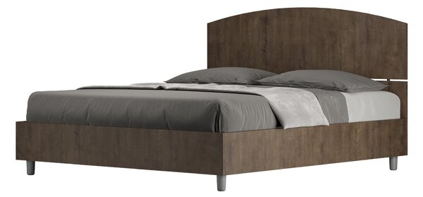 Letto Matrimoniale 160x190 cm Senza Rete Dora Noce