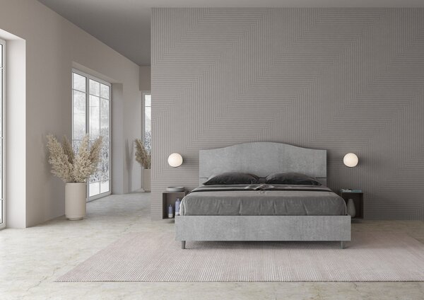 Letto Matrimoniale 160x190 cm Senza Rete Dores Cemento