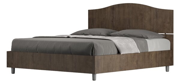 Letto Matrimoniale 160x190 cm Senza Rete Dores Noce