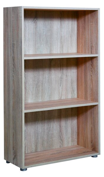 Libreria 3 Ripiani 70x29,8x119 cm in Truciolare Nobilitato Rovere Sonoma