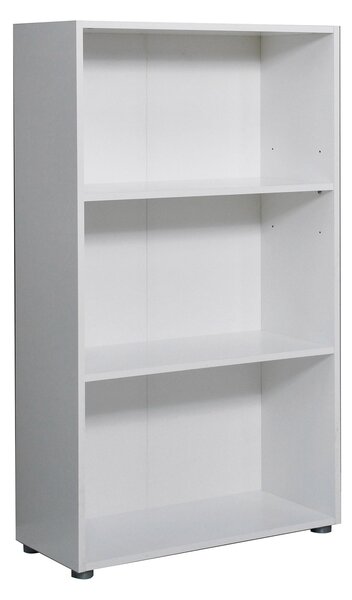 Libreria 3 Ripiani 70x29,8x119 cm in Truciolare Nobilitato Bianca