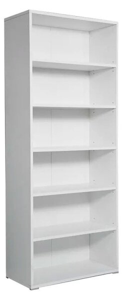 Libreria 6 Ripiani 72,3x34,1x177,1 cm in Truciolare Nobilitato Bianca