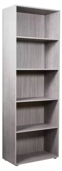 Libreria 5 Ripiani 68,8x35,3x200,6 cm in Truciolare Nobilitato Cemento