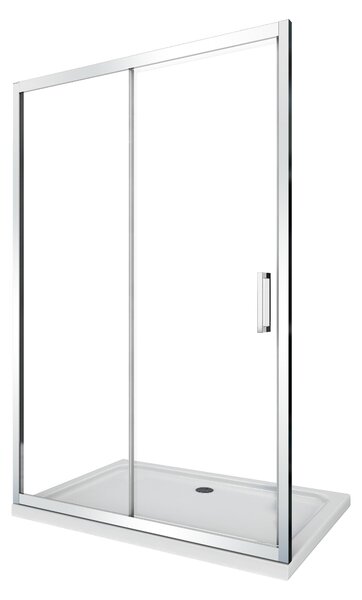 Porta Parete Doccia 100 cm 1 Anta Scorrevole in Cristallo Trasparente 6mm H190 Sailor