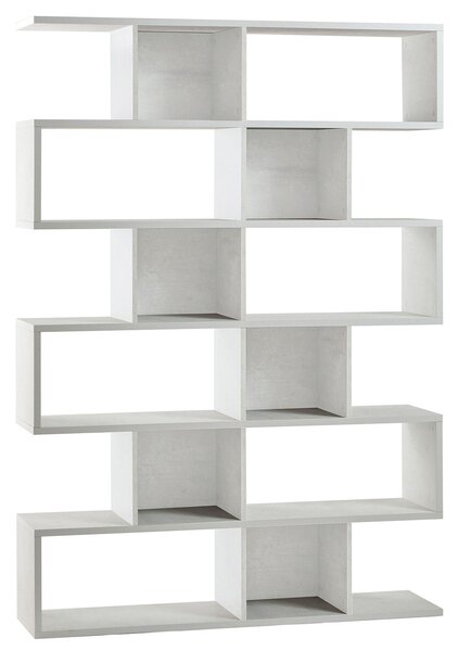 Libreria Modulare 6 Ripiani 150x215x38 cm Ossido Bianco