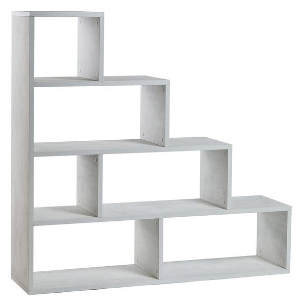 Libreria a Scala 4 Ripiani 150x144x38 cm Ossido Bianco