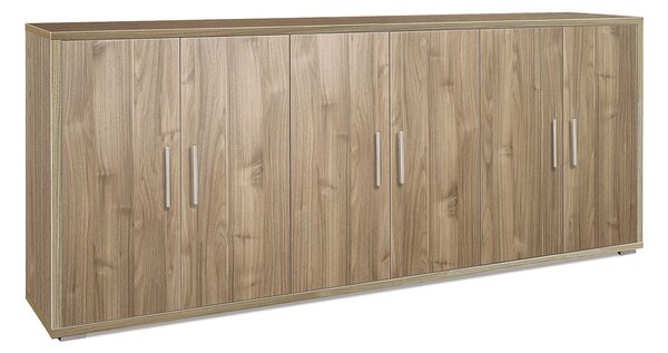 Mobile Basso 6 Ante 203x84x41 cm Noce Stelvio