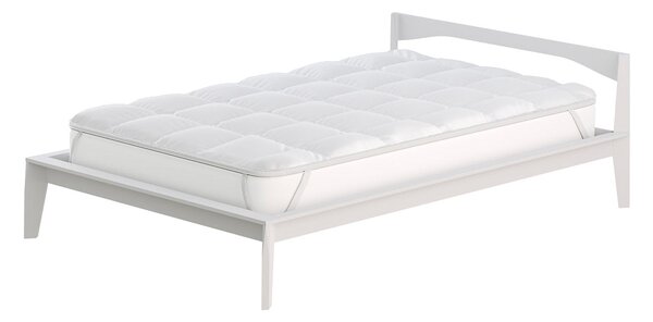 Topper Singolo Trapuntato 300 gr/mq con Elastici Fancy Bianco