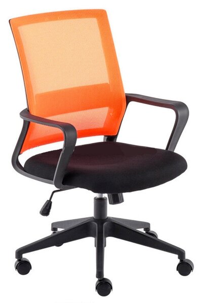 Sedia da Ufficio Direzionale in Rete Mash Arancione