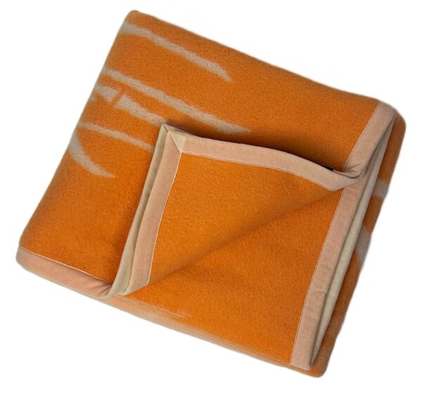 Coperta Pura Lana Singola Doubleface 450 gr/mq Cober Parker Zucca