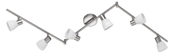 Plafoniera da Interno a LED in Metallo Nichel Opaco