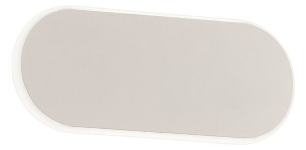 Applique da Interno a LED in Metallo Bianco Opaco