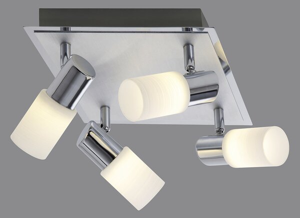 Plafoniera da Interno a LED in Metallo Cromo