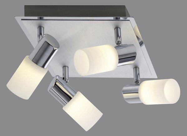 Plafoniera da Interno a LED in Metallo Cromo