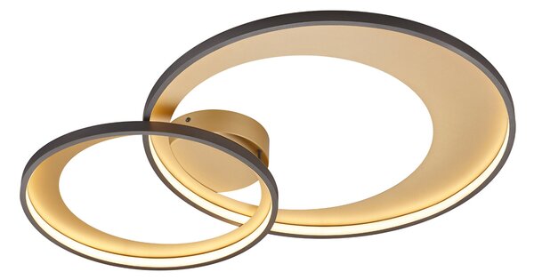 Plafoniera da Interno a LED in Metallo Nero Opaco