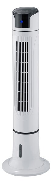 Ventilatore a Colonna Nebulizzante Oscillante H114 cm con Telecomando 3 Velocità Bianco
