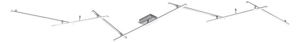 Applique da Interno a LED in Metallo Nickel Opaco