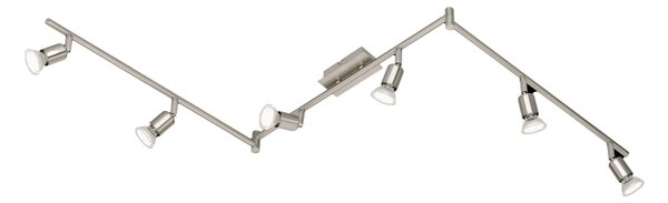 Plafoniera da Interno a LED in Metallo Nichel Opaco