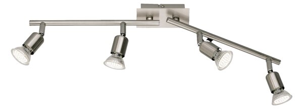 Plafoniera da Interno a LED in Metallo Nichel Opaco