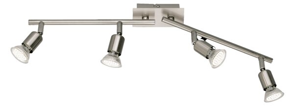 Plafoniera da Interno a LED in Metallo Nichel Opaco