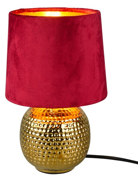 Lampada da Tavolo da Interno Attacco E14 in Ceramica Oro
