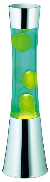 Lampada Lava Lamp da Interno H40 cm in Metallo Cromo