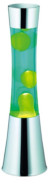Lampada Lava Lamp da Interno H40 cm in Metallo Cromo