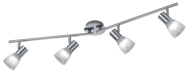 Plafoniera da Interno a LED in Metallo Nichel Opaco
