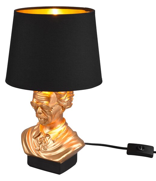 Lampada da Tavolo da Interno Attacco E14 in Ceramica Oro