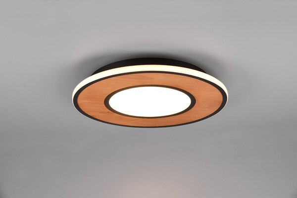 Plafoniera da Interno a LED SMD in Legno Naturale Naturale
