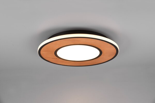 Plafoniera da Interno a LED SMD in Legno Naturale Naturale