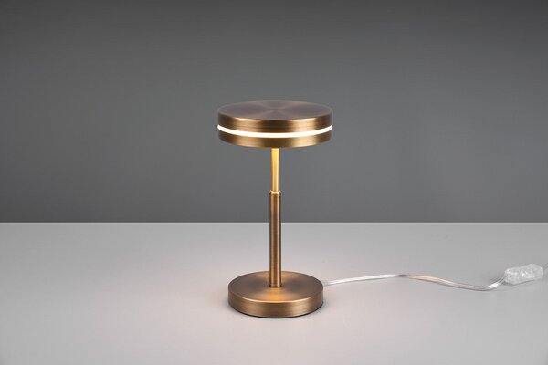 Lampada da Tavolo da Interno a LED SMD in Metallo Ottone anticato