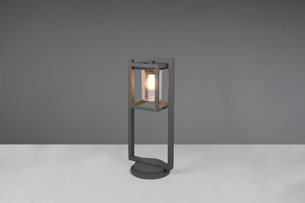 Lampada Palo da Esterno Attacco E27 in Alluminio Pressofuso Antracite