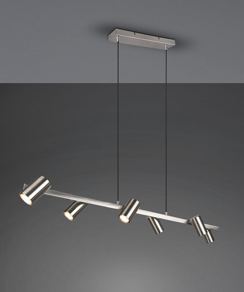 Lampada a Sospensione da Interno Attacco GU10 in Metallo Nickel Opaco